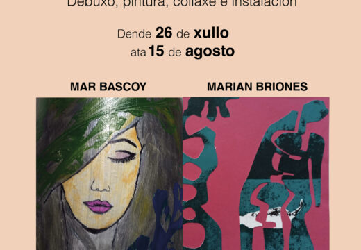 Mar Bascoy e Marian Briones expoñen de maneira colectiva na casa da cultura pobrense